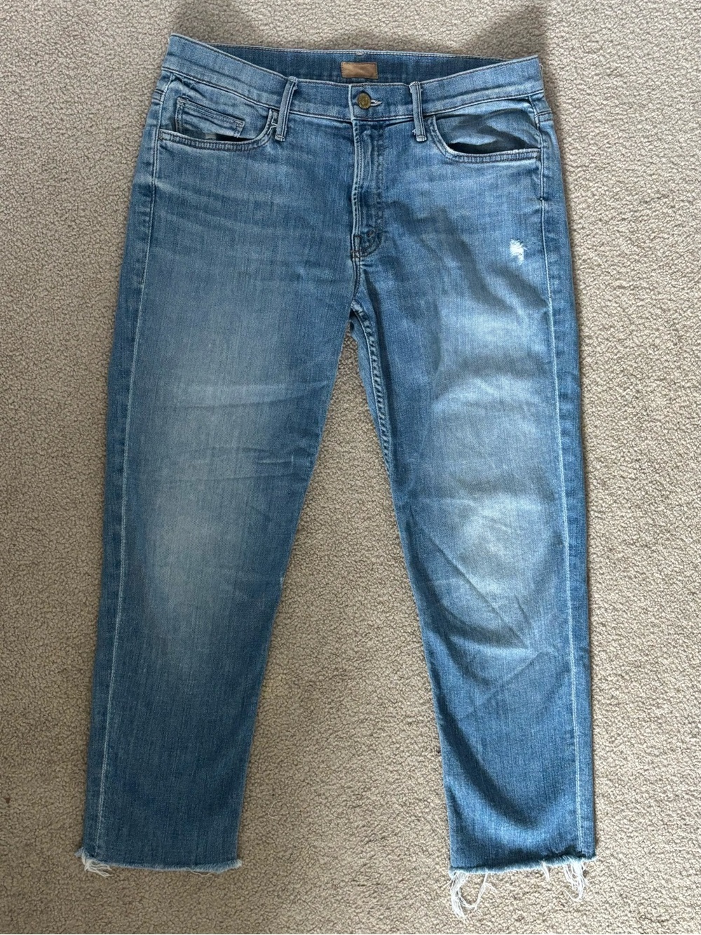 MOTHER The Dropout Fray Jeans